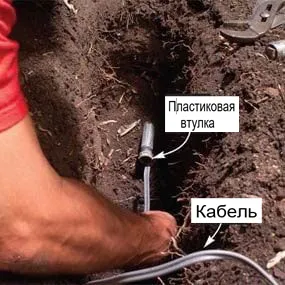 провод сквозь трубку