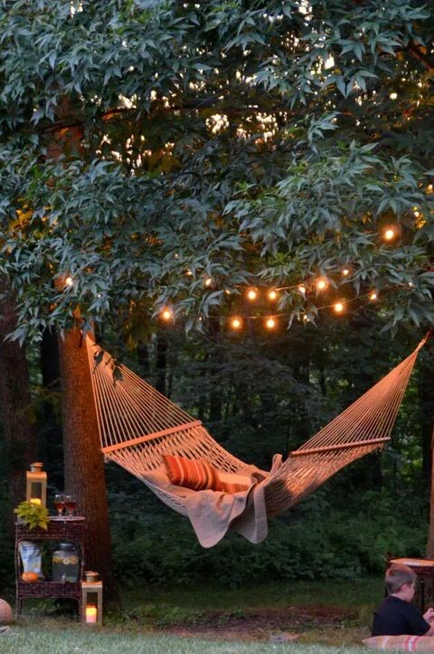 hammock under the garland