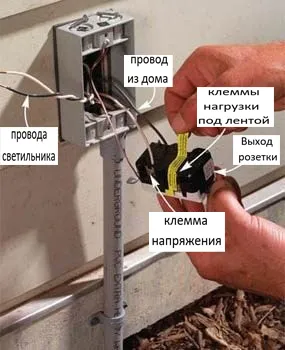 Подключение домашней электропроводки к «линейным» клеммам